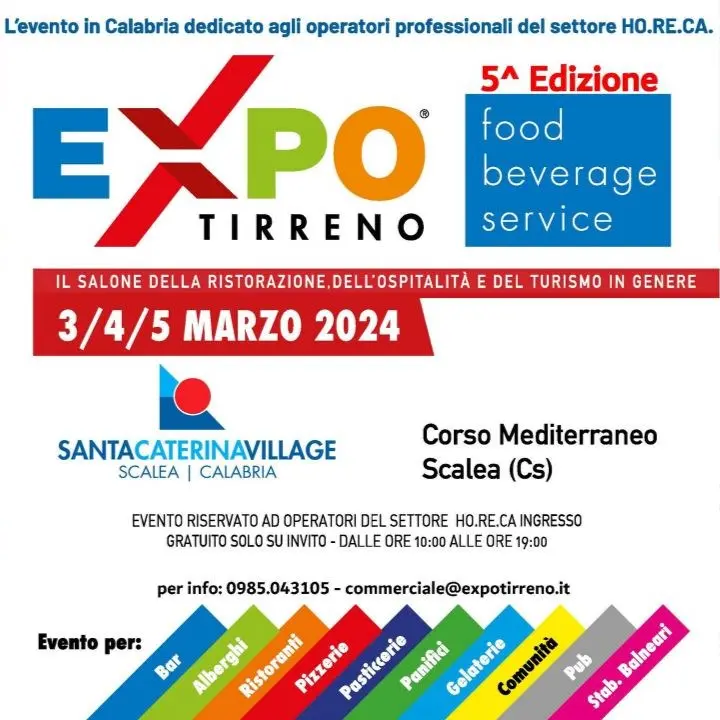Expo Tirreno: il salone della ristorazione, dell’ospitalità e del turismo a Scalea