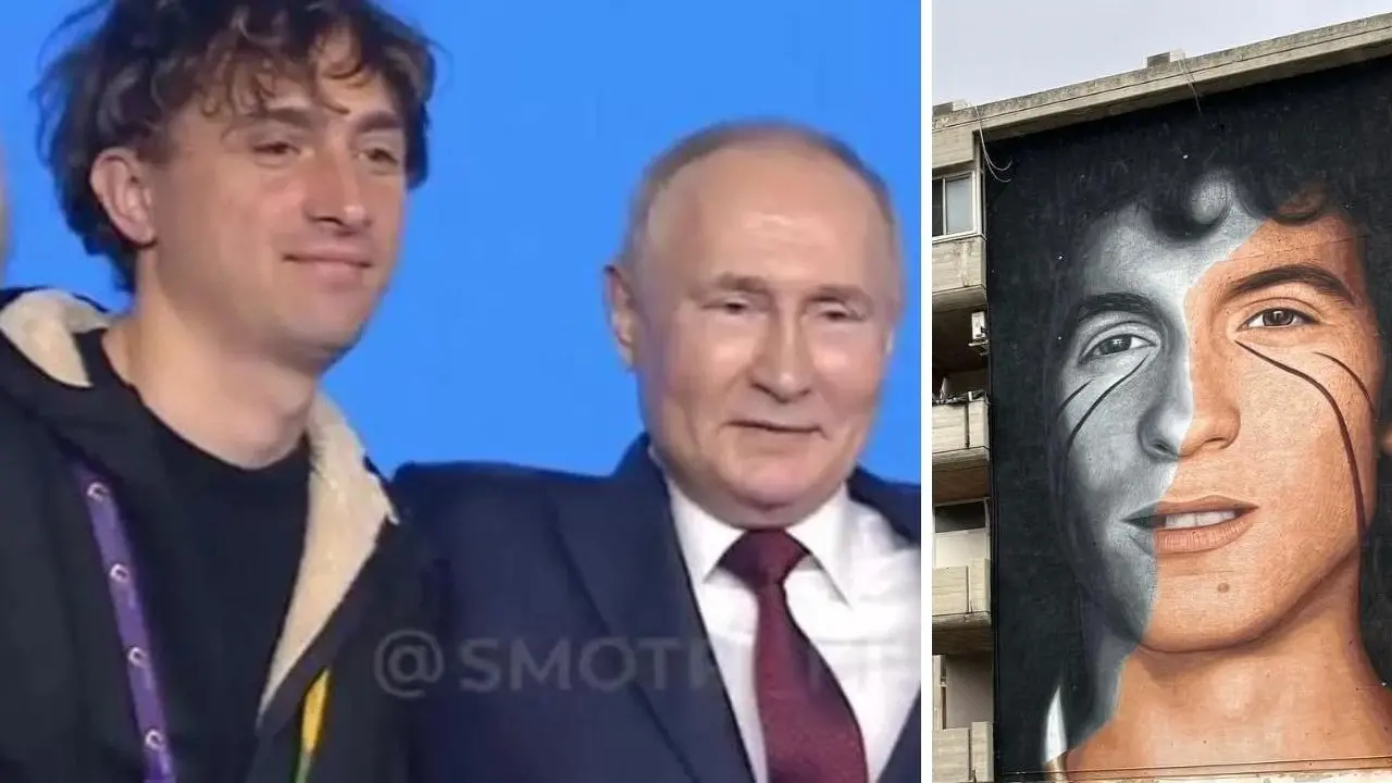 Lo street artist del murales di Rino Gaetano elogia Putin. Jorit in Russia: «È umano come tutti noi»