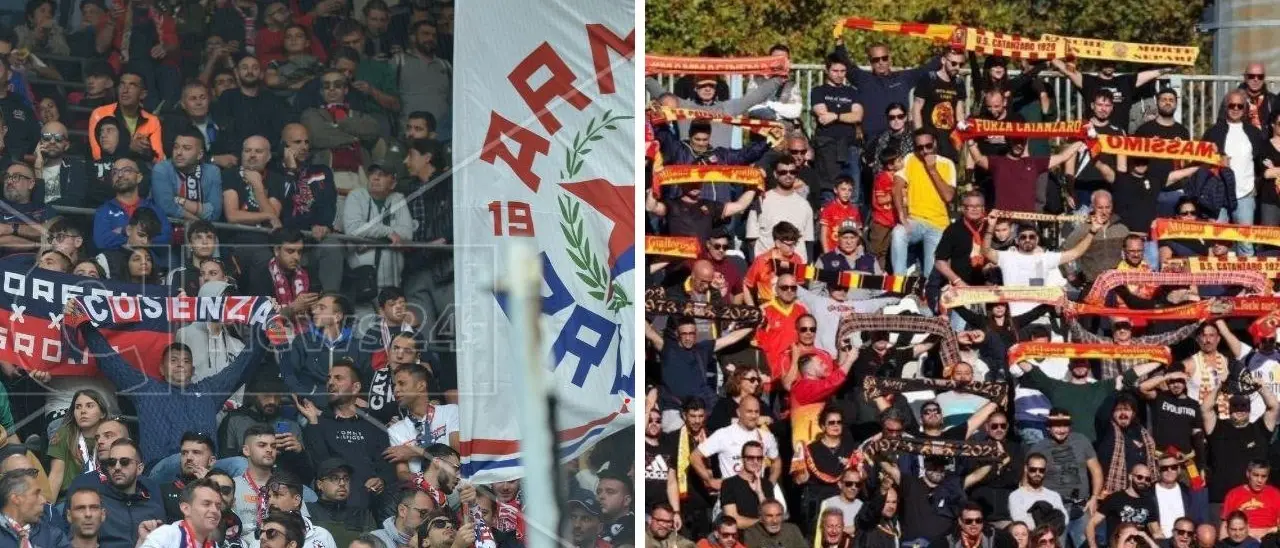 Trasferte vietate ai tifosi di Cosenza e Catanzaro, l’Osservatorio blocca la vendita dei biglietti delle gare di Terni e Brescia