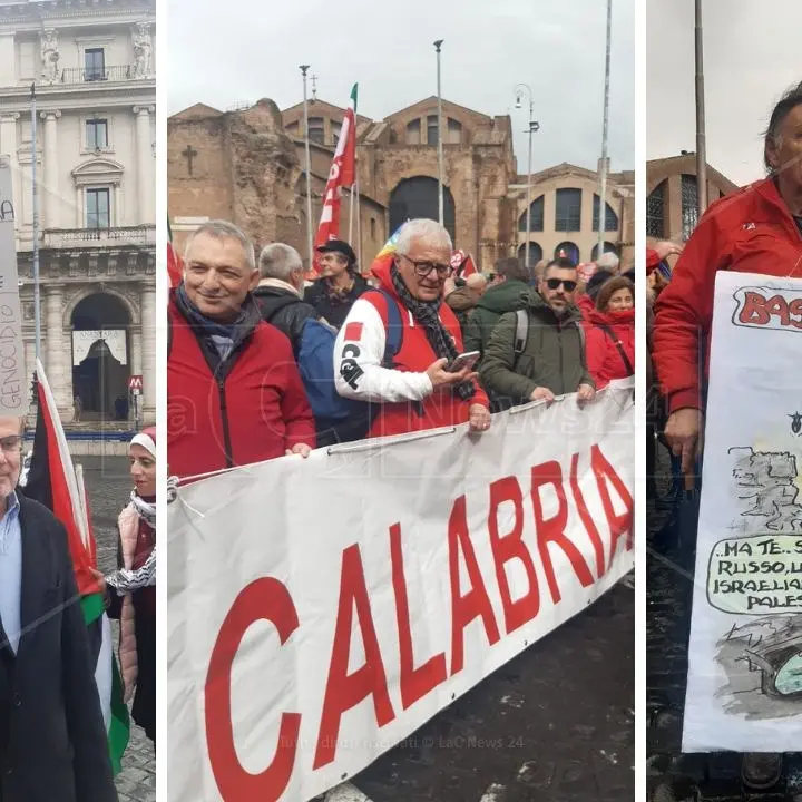 In migliaia a Roma per chiedere il cessate il fuoco a Gaza, giunti anche cinque pullman dalla Calabria