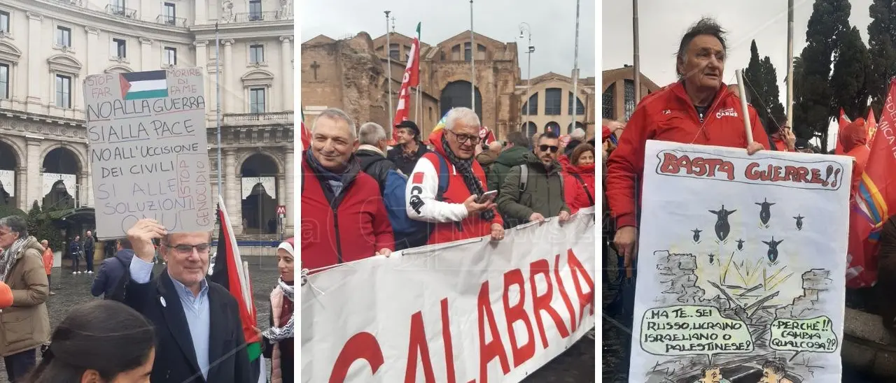 In migliaia a Roma per chiedere il cessate il fuoco a Gaza, giunti anche cinque pullman dalla Calabria