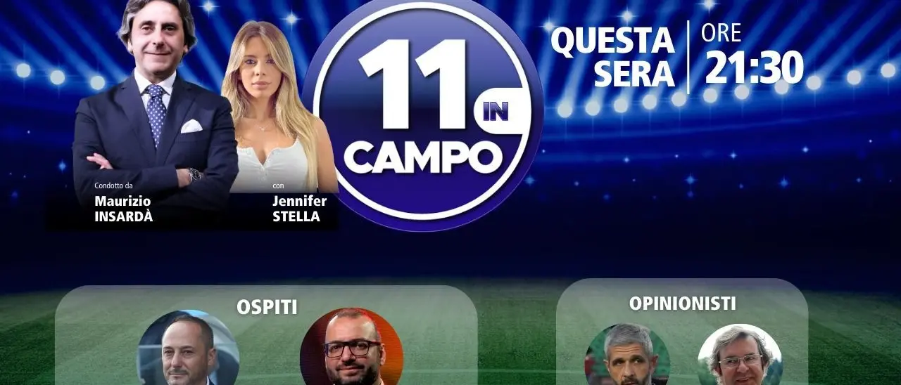 11 in Campo, il patron della Reggiana Carmelo Salerno tra gli ospiti della nuova puntata: appuntamento alle 21.30