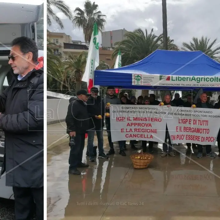 La guerra del bergamotto continua, sit-in dei produttori: «Occhiuto spieghi il dietrofront sull’Igp»