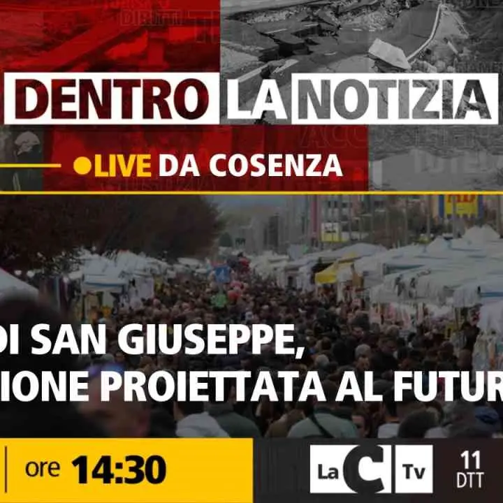 Fra tradizione e futuro: le telecamere di Dentro la Notizia alla Fiera di San Giuseppe di Cosenza