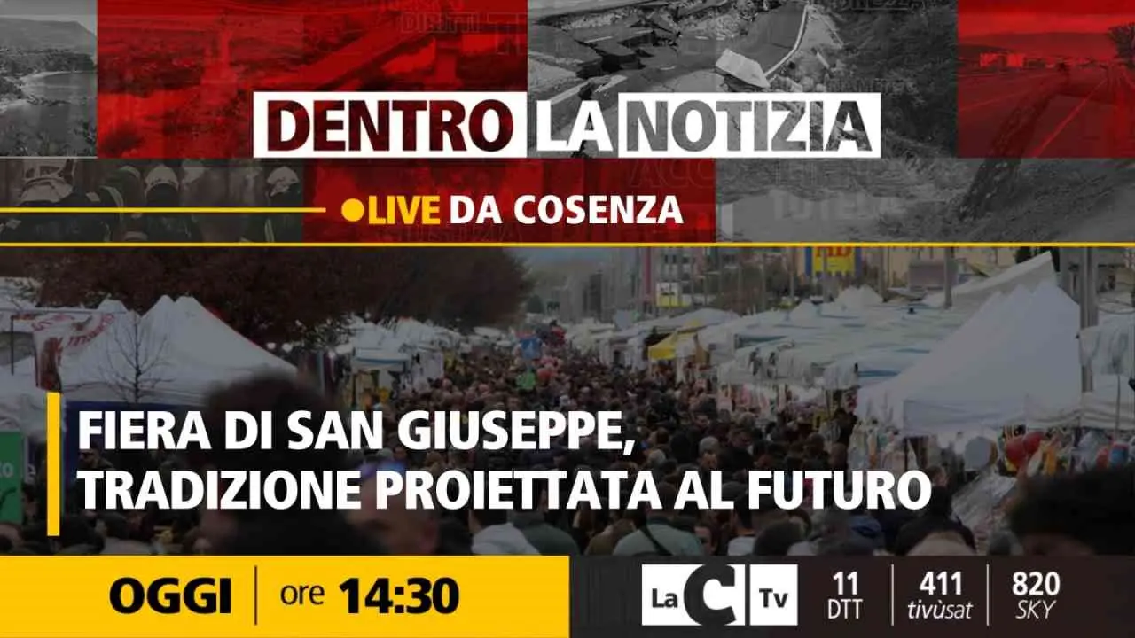 Fra tradizione e futuro: le telecamere di Dentro la Notizia alla Fiera di San Giuseppe di Cosenza