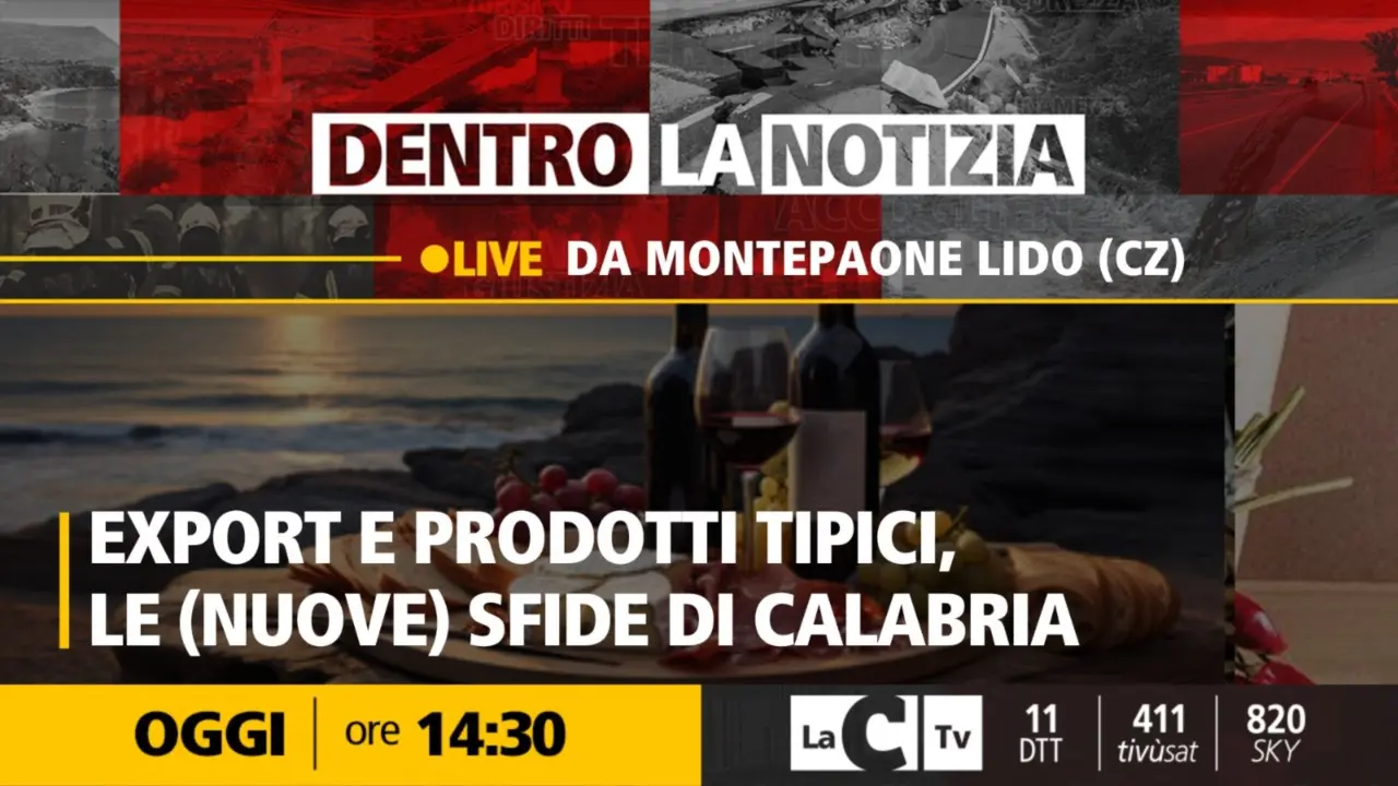 Le eccellenze calabresi e le nuove sfide nell’export: focus a Dentro la Notizia