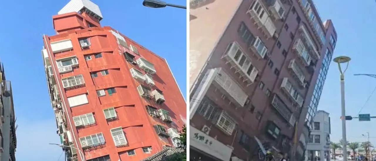Terremoto di magnitudo 7.4 devasta Taiwan: edifici crollati e danneggiati. Ci sono morti e almeno 800 feriti