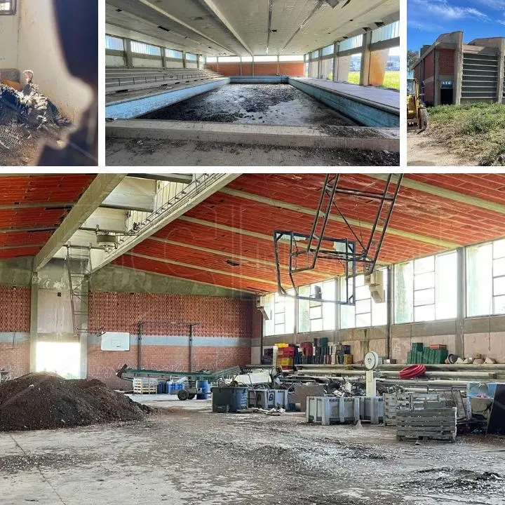 C’era anche un allevamento di tacchini nel palazzetto dello Sport di Insiti restituito al Comune di Corigliano Rossano