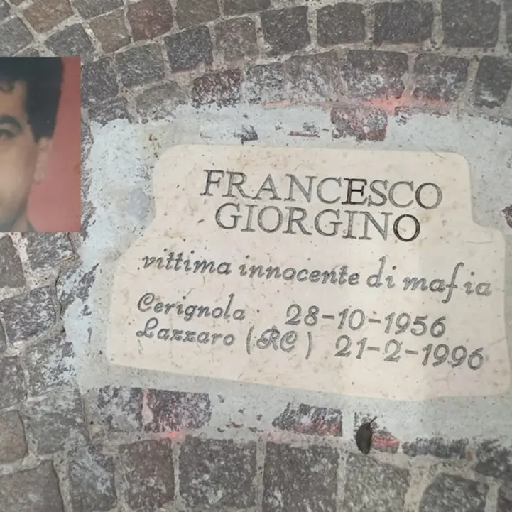Cerignola: scoperta una pietra d’inciampo in memoria di Francesco Giorgino, il meccanico ucciso 28 anni fa dalla ’ndrangheta nel Reggino