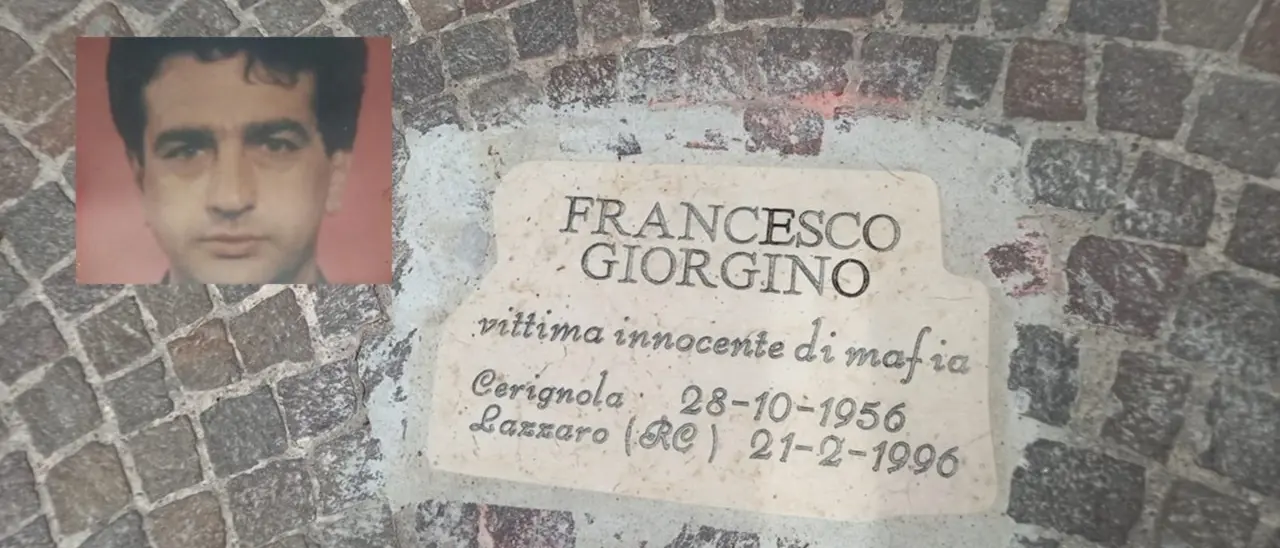 Cerignola: scoperta una pietra d’inciampo in memoria di Francesco Giorgino, il meccanico ucciso 28 anni fa dalla ’ndrangheta nel Reggino