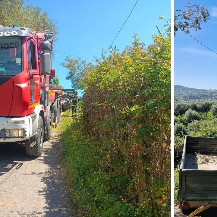 Tragico incidente nelle campagne del Vibonese: anziano muore schiacciato dal suo trattore