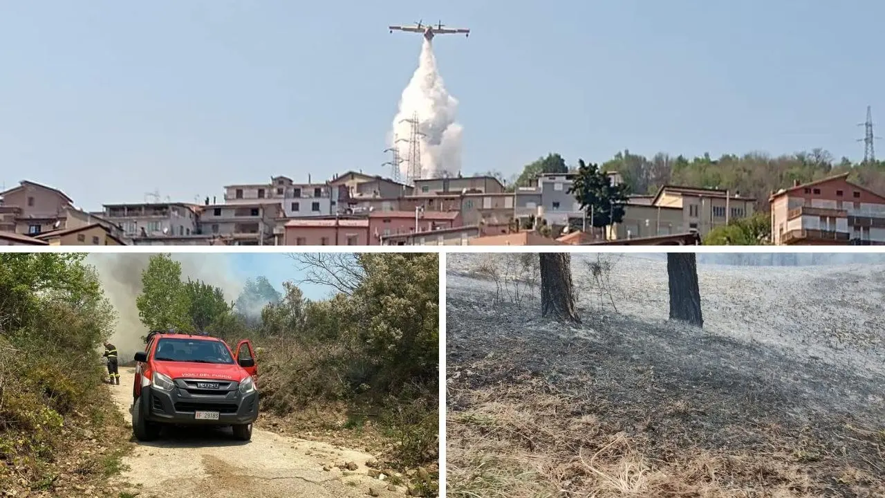 Primo caldo, primi incendi in Calabria: roghi nel Catanzarese, vigili del fuoco in azione