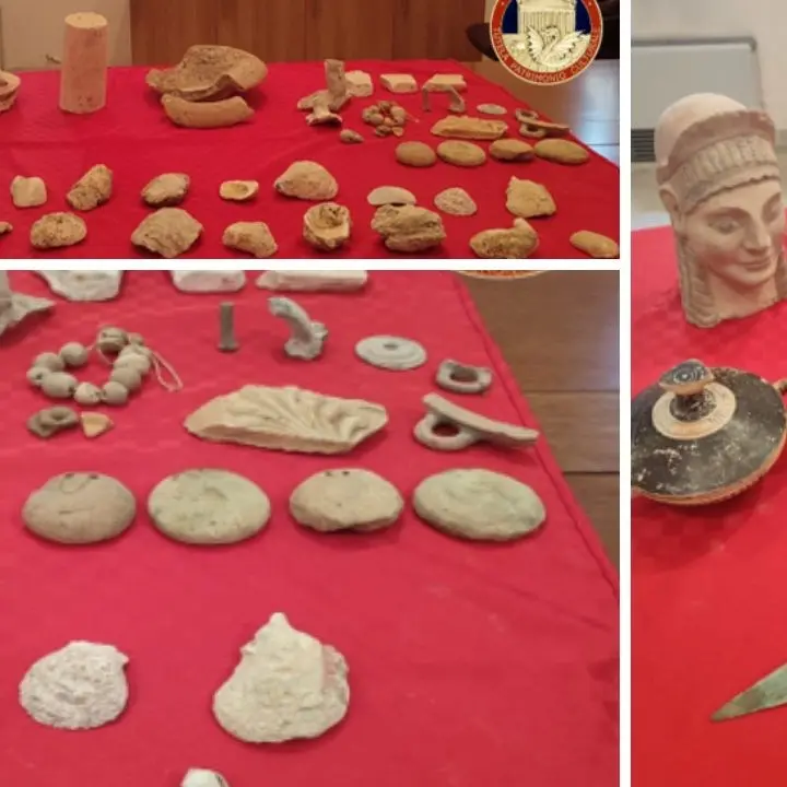 Crotone, un pezzo di storia restituito alla città: 83 reperti sottratti ai trafficanti di beni archeologici