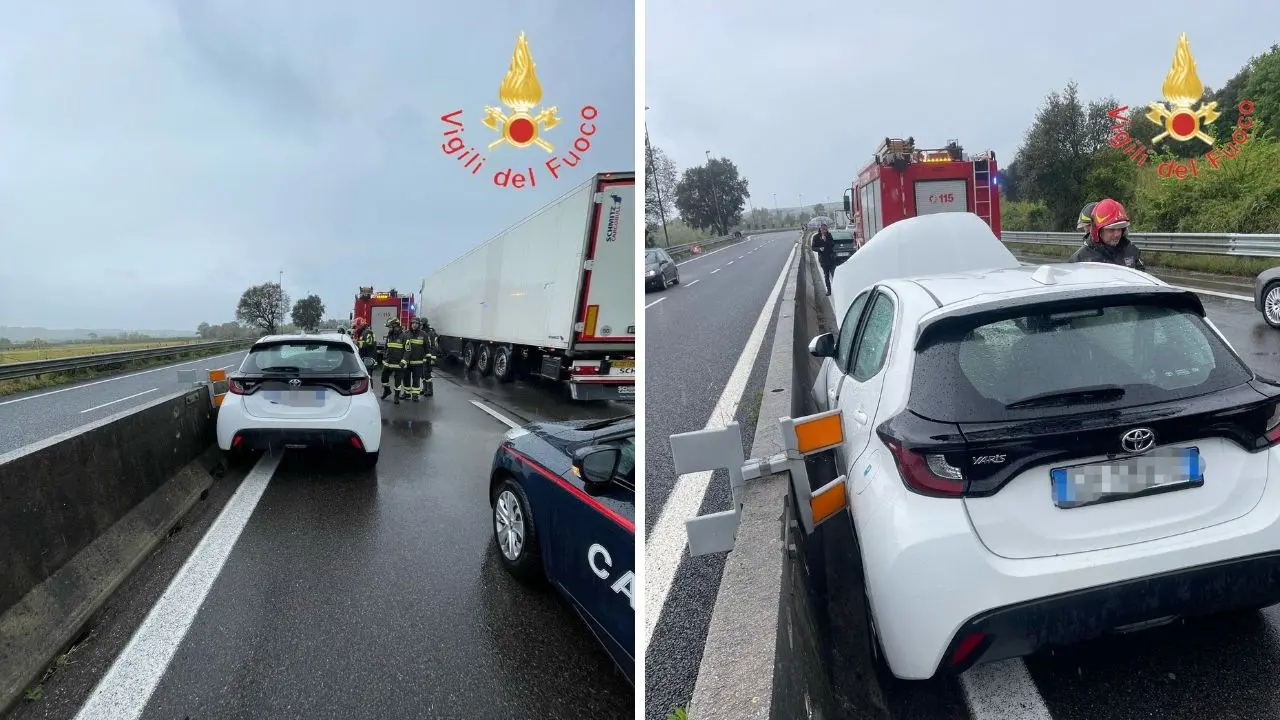 Incidente sulla strada dei Due Mari, auto sbanda e finisce contro il guardrail: ferito il conducente