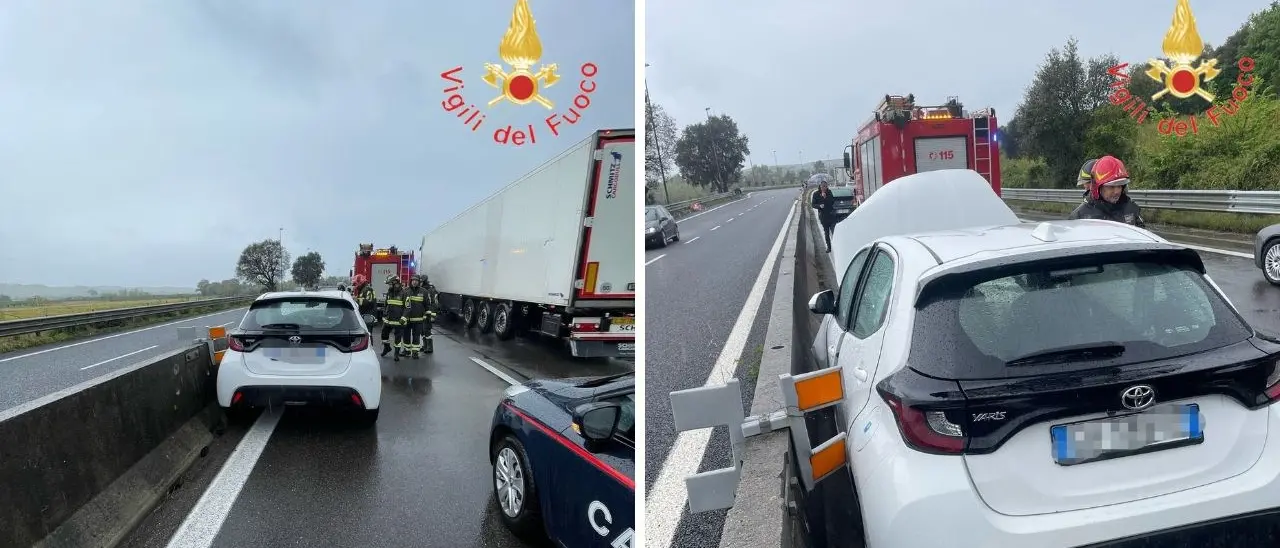 Incidente sulla strada dei Due Mari, auto sbanda e finisce contro il guardrail: ferito il conducente