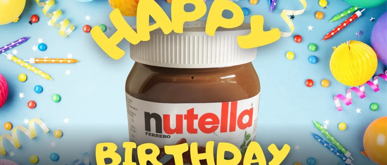 Sessant’anni di pane e Nutella, l’icona della golosità made in Italy festeggia un altro traguardo