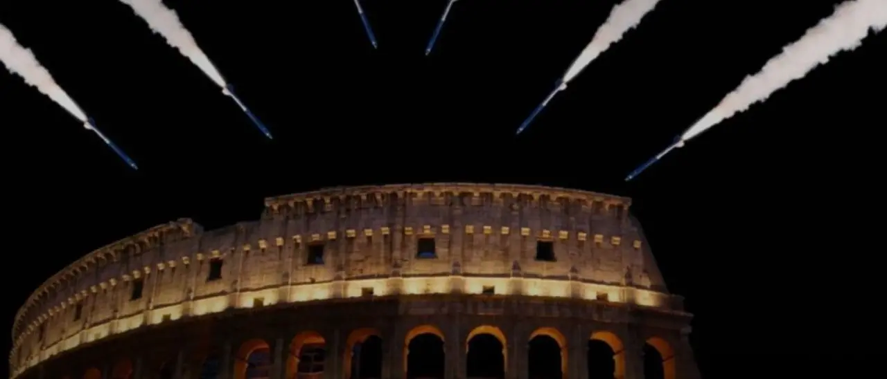 «Giù le mani dal Colosseo», il fotomontaggio anti Iran di Israele fa arrabbiare Tajani