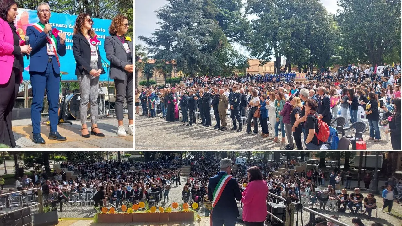 Taurianova, studenti in piazza per la Giornata dell’impegno antimafia. Il sindaco: «Facciamo conoscere la Calabria autentica»
