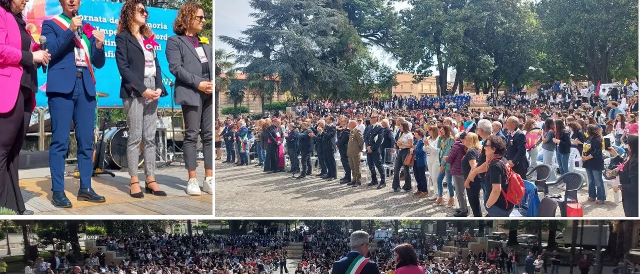 Taurianova, studenti in piazza per la Giornata dell’impegno antimafia. Il sindaco: «Facciamo conoscere la Calabria autentica»