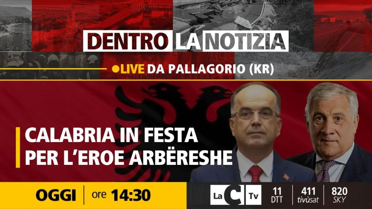 Arbëria in festa, Dentro la Notizia a Pallagorio per l’arrivo del presidente dell’Albania Begaj e del ministro Tajani