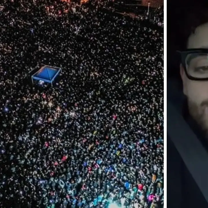 Paola, 20mila in piazza per il concerto di Rocco Hunt: «È record assoluto»