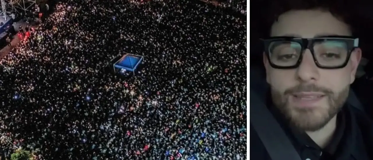 Paola, 20mila in piazza per il concerto di Rocco Hunt: «È record assoluto»