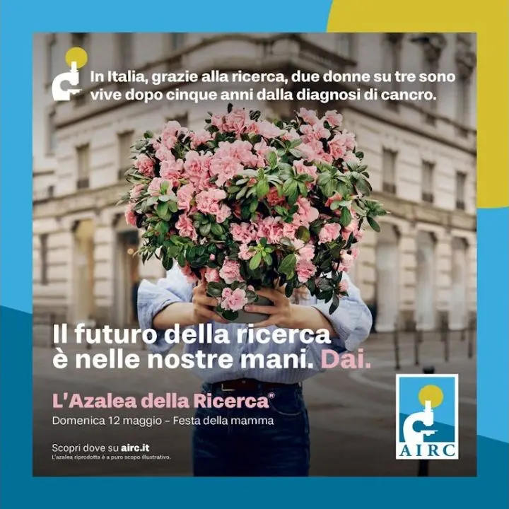 L’azalea della ricerca dell’Airc torna il 12 maggio in 3500 piazze italiane