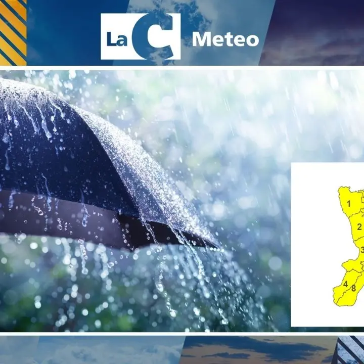 Temporali, grandine e crollo delle temperature in Calabria: diramata l’allerta gialla