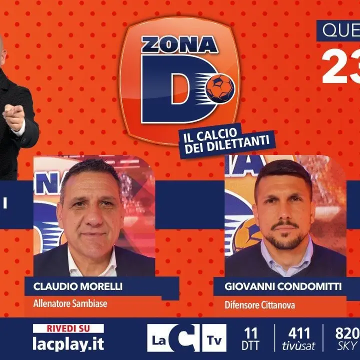 Il calcio dilettantistico calabrese scende in campo su LaC Tv: alle 23 nuova puntata di Zona D