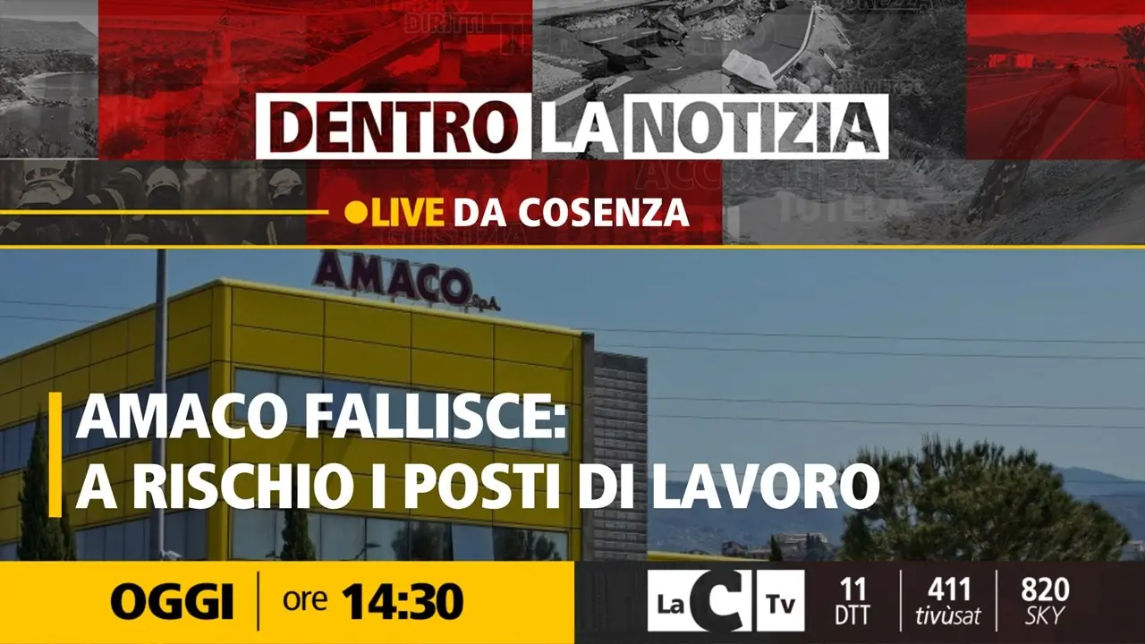 Amaco e il futuro incerto di oltre 120 lavoratori: focus a Dentro la Notizia