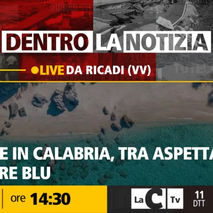 Turismo, la Calabria si prepara a una nuova estate tra aspettative e Bandiere blu: focus a Dentro la Notizia