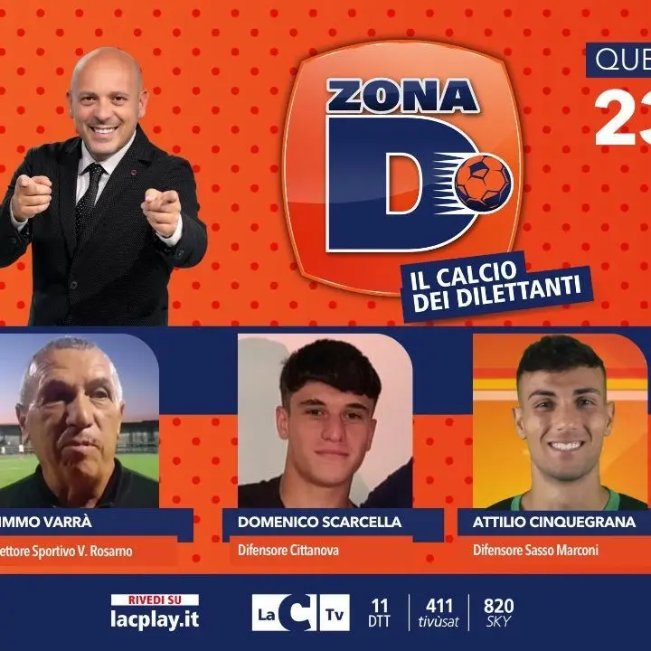 Il calcio dilettantistico calabrese scende in campo su LaC Tv: alle 23 nuova puntata di Zona D