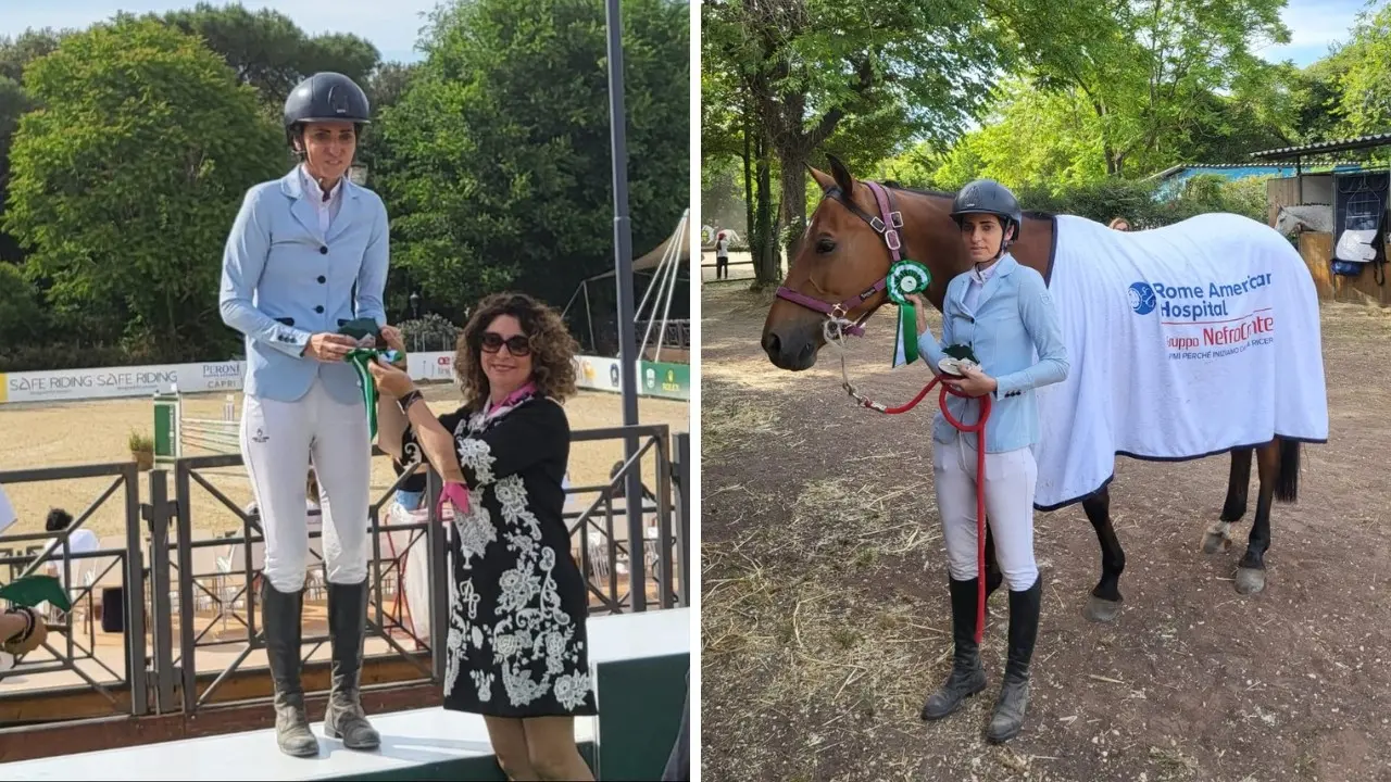 Equitazione, la calabrese Carmela Pedá sul podio del concorso ippico internazionale “Piazza di Siena”