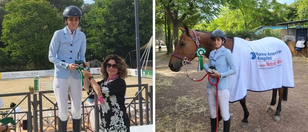 Equitazione, la calabrese Carmela Pedá sul podio del concorso ippico internazionale “Piazza di Siena”