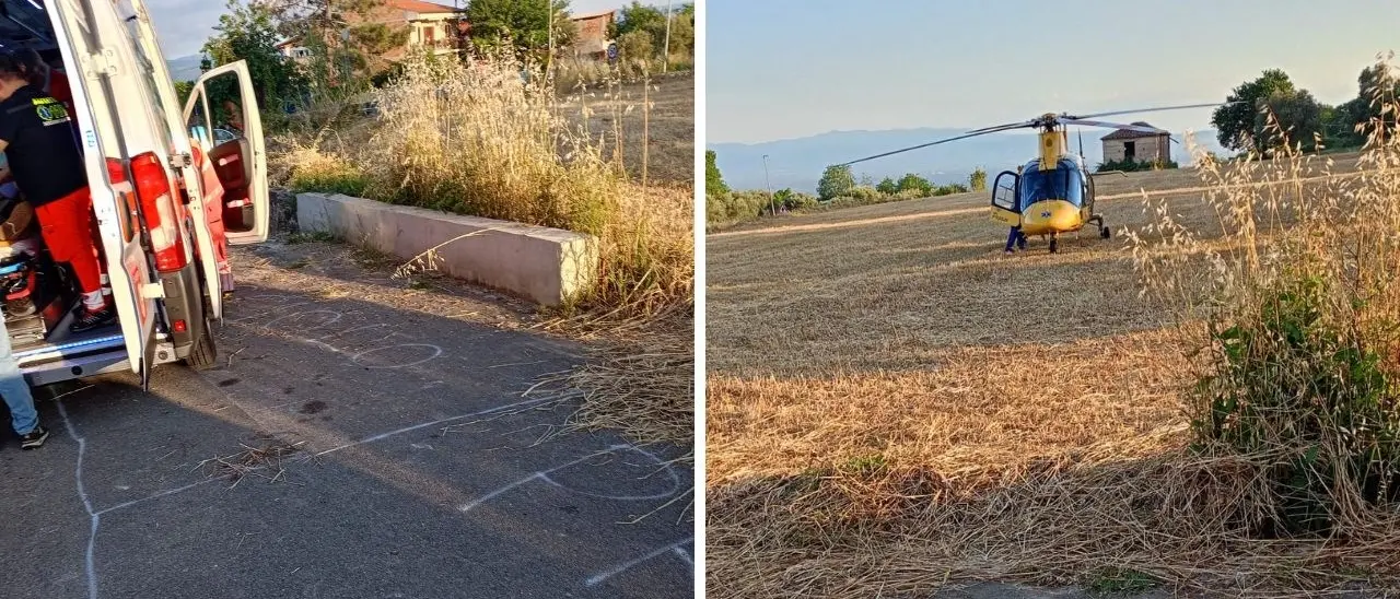 Mileto, sfiorata la tragedia durante una lite tra vicini: un uomo ferito alla testa, interviene l’elisoccorso