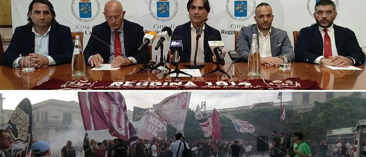 La rinascita della Reggina, soddisfatto il patron amaranto Ballarino: «Inizia una grande avventura». Festa dei tifosi in piazza