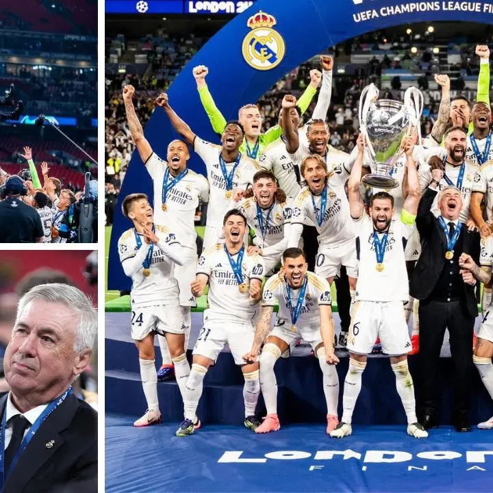 Champions, il trionfo del Real di Ancelotti: per l’allenatore è la settima coppa dalle grandi orecchie