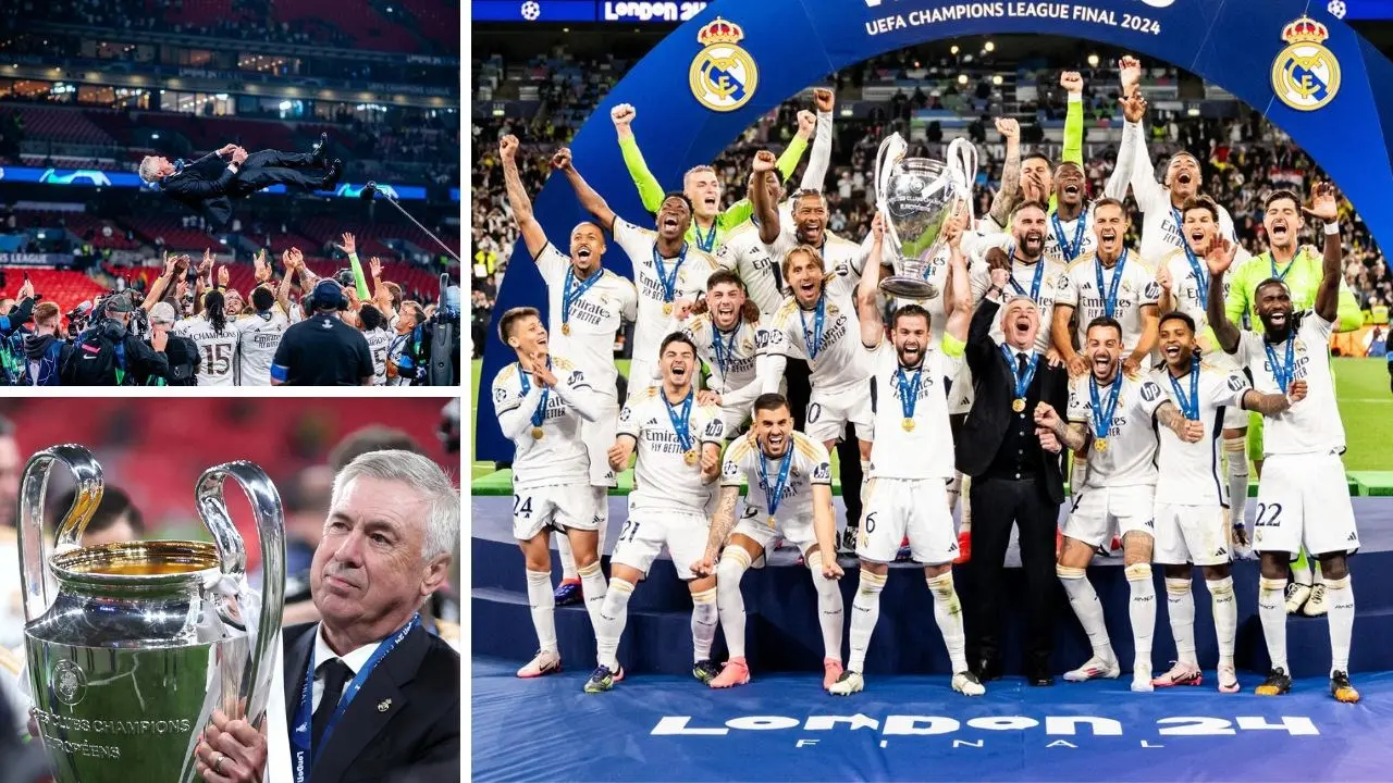 Champions, il trionfo del Real di Ancelotti: per l’allenatore è la settima coppa dalle grandi orecchie