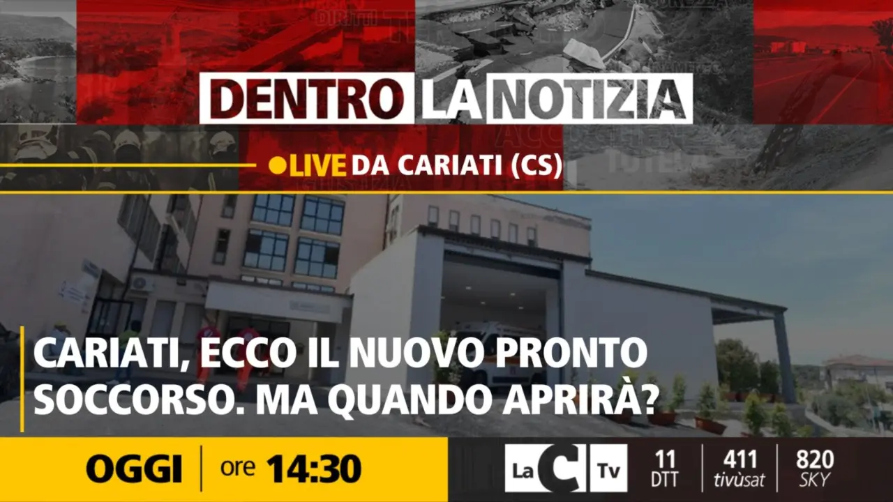 Il nuovo pronto soccorso di Cariati tra annunci, ritardi e polemiche: focus a Dentro la notizia