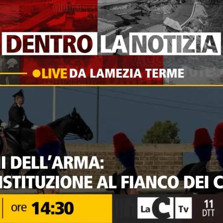 L’Arma dei carabinieri compie 210 anni, le celebrazioni in Calabria al centro della nuova puntata di Dentro la Notizia