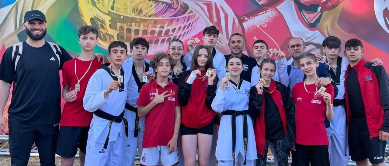 Taekwondo, il Team Calabria fa bella figura all’Olympic Dream Cup a Roma