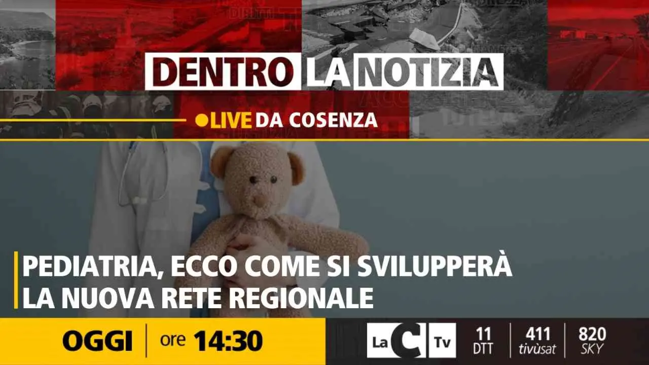 Pediatria in Calabria, il futuro della rete regionale al centro della puntata di Dentro la Notizia - DIRETTA