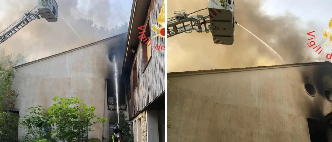Incendio danneggia un casolare nel Reggino, vigili del fuoco sul posto