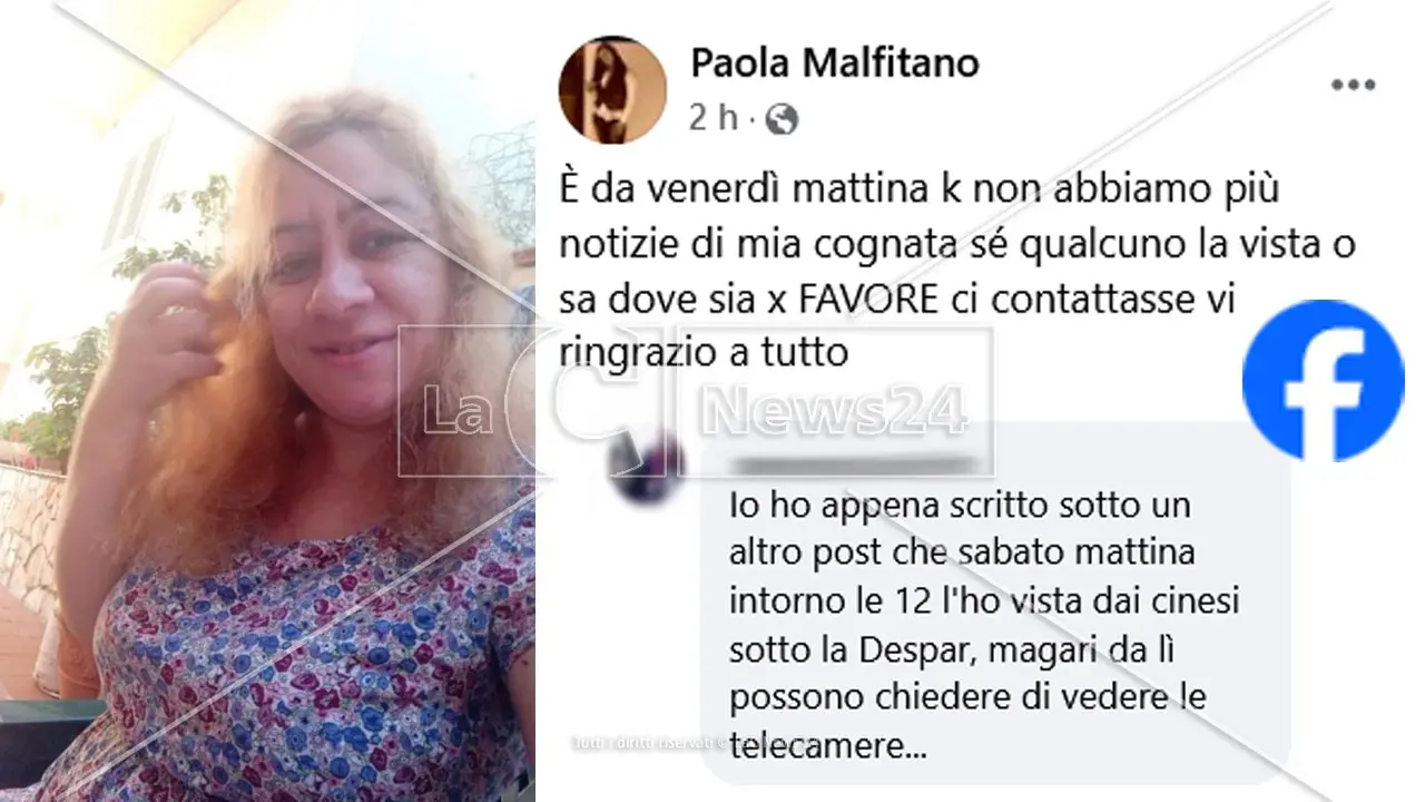 Scomparsa da casa da venerdì senza dare notizie, la comunità di Paola in agitazione per Stefania