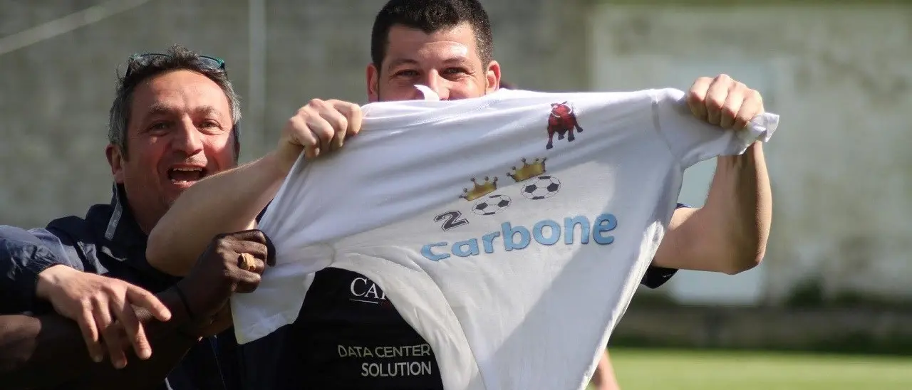 Dilettanti, cifra tonda per il “Toro” Carbone: ha segnato duecento reti in carriera