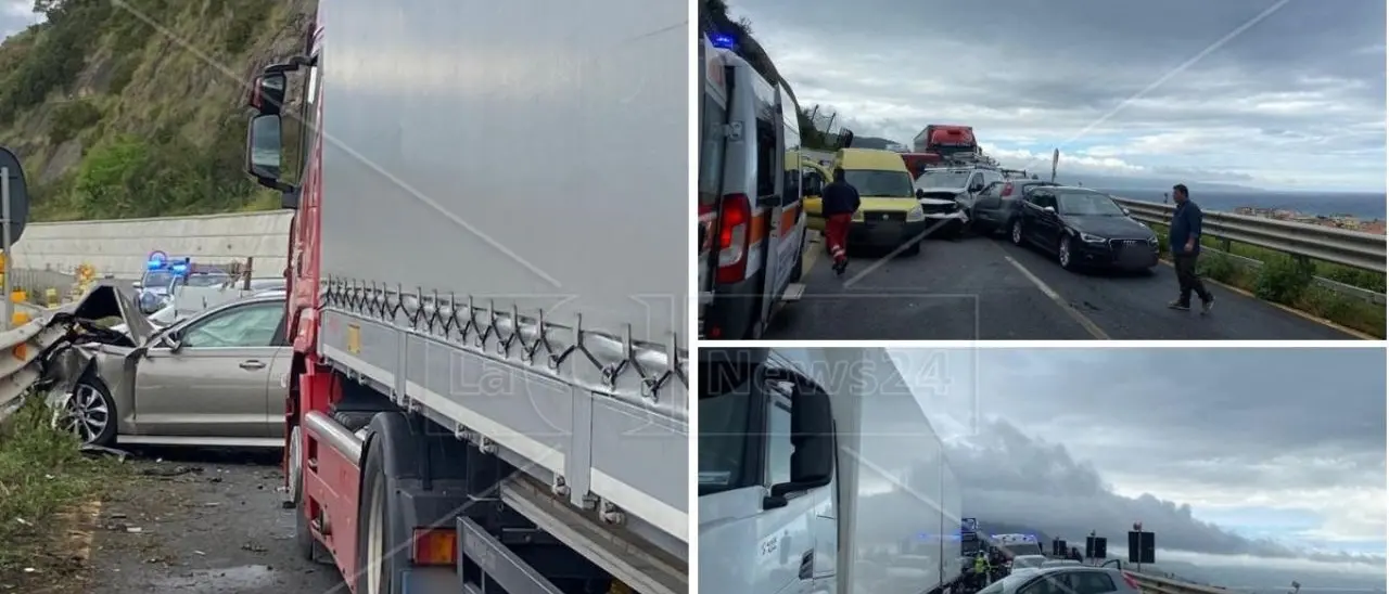 Incidente sull’A2, tamponamento a catena tra Sant’Onofrio e Pizzo: 10 feriti