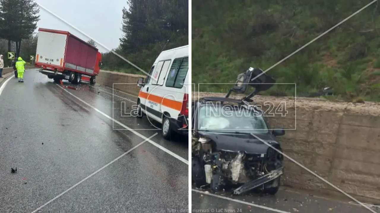 Incidente sulla 107 a San Giovanni in Fiore: un morto e un ferito. Statale chiusa al traffico