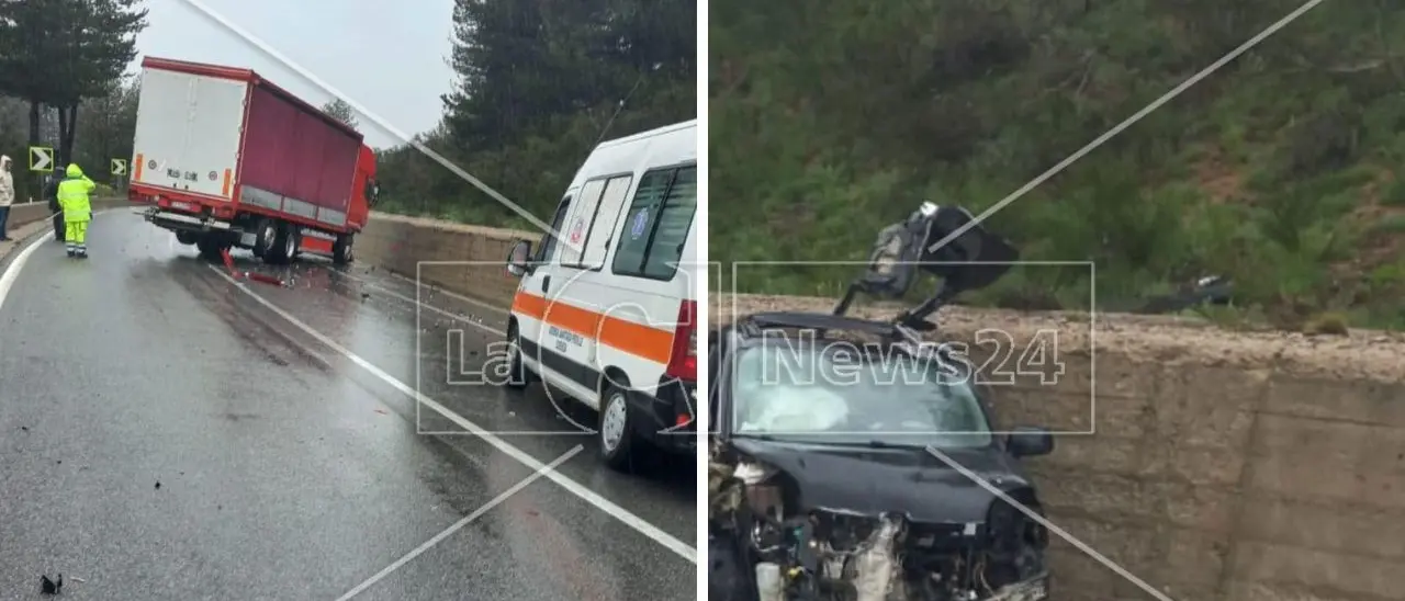 Incidente sulla 107 a San Giovanni in Fiore: un morto e un ferito. Statale chiusa al traffico