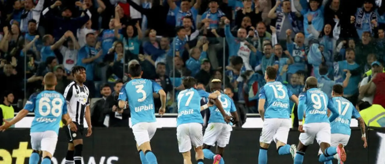 Il Napoli è campione d’Italia: i partenopei conquistano il loro terzo scudetto a Udine