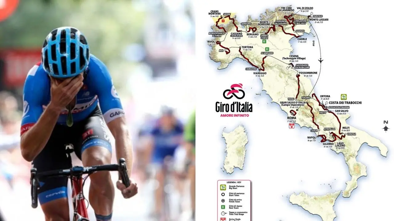 Il Giro d’Italia 2023 snobba il Sud ma viene cacciato dalle montagne del Nord